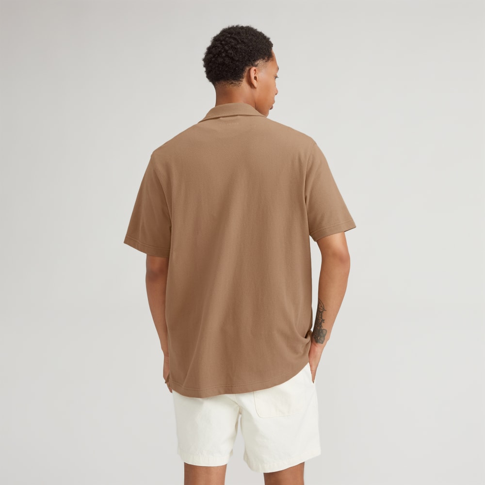 The Pique Short-Sleeve Shirt | Toasted Coconut