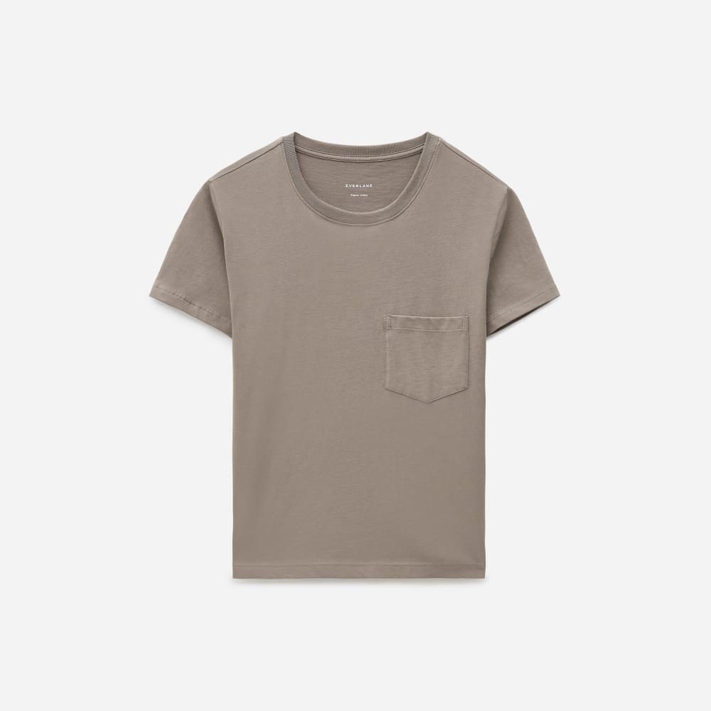 The Box-Cut Tee in Essential Cotton | Clay | Pocket