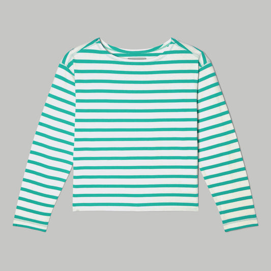 The Mariner Tee | Bright Jade / Canvas Tan