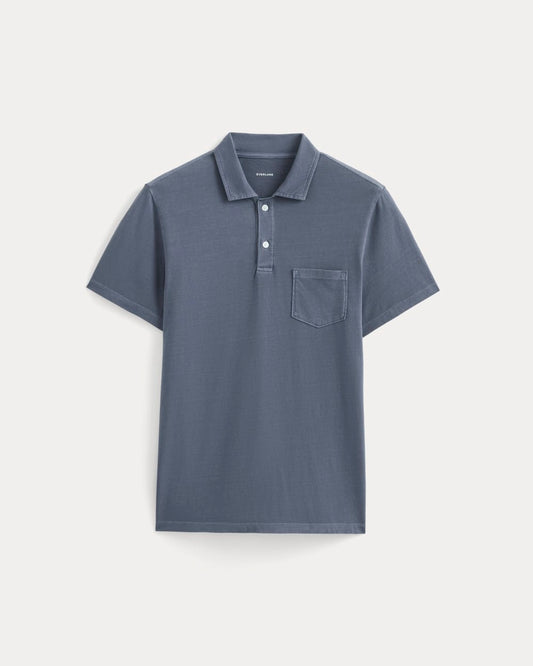 The Essential Organic Garment-Dyed Polo | Navy