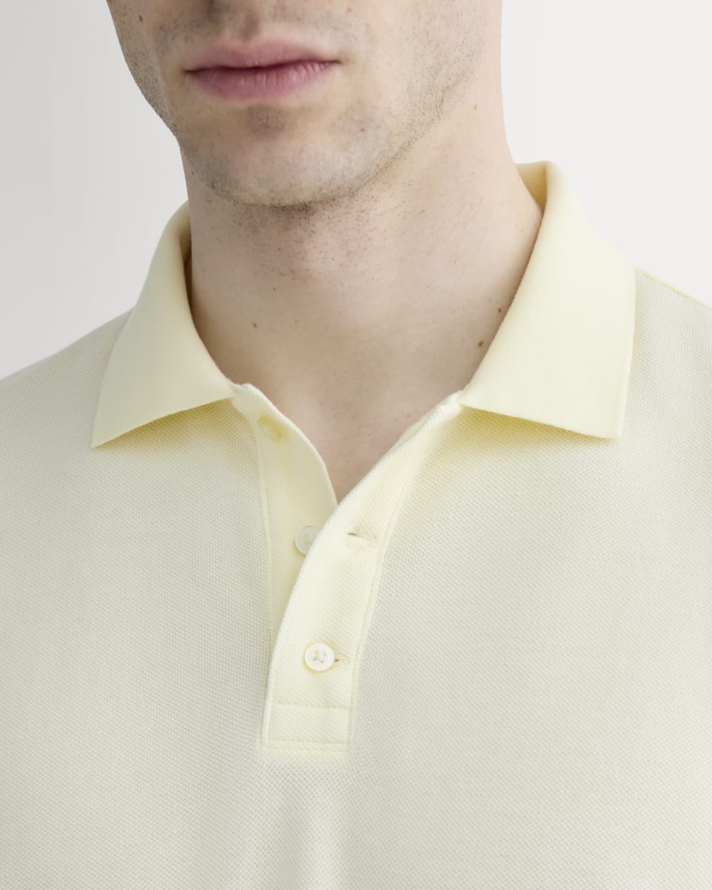 The Pique Polo | Light Yellow