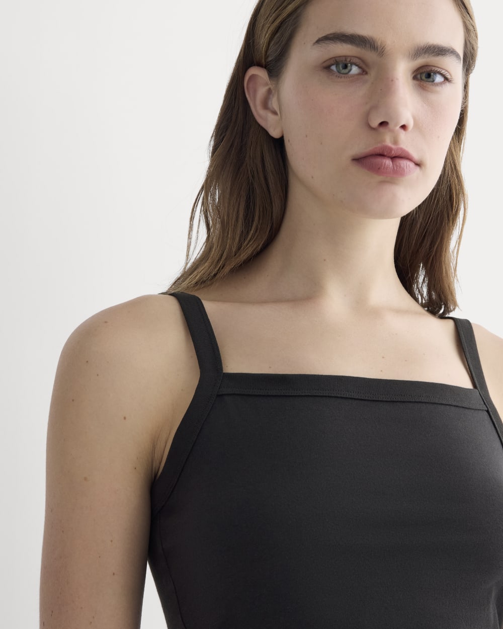 The Essential Square-Neck Tank | Black