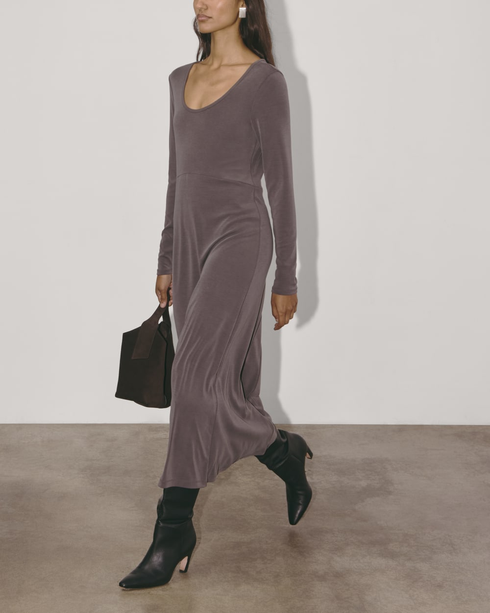 The Maddie Dress in Butterknit | Espresso