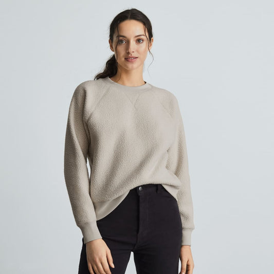 The ReNew Fleece Raglan Sweatshirt | Sandstone