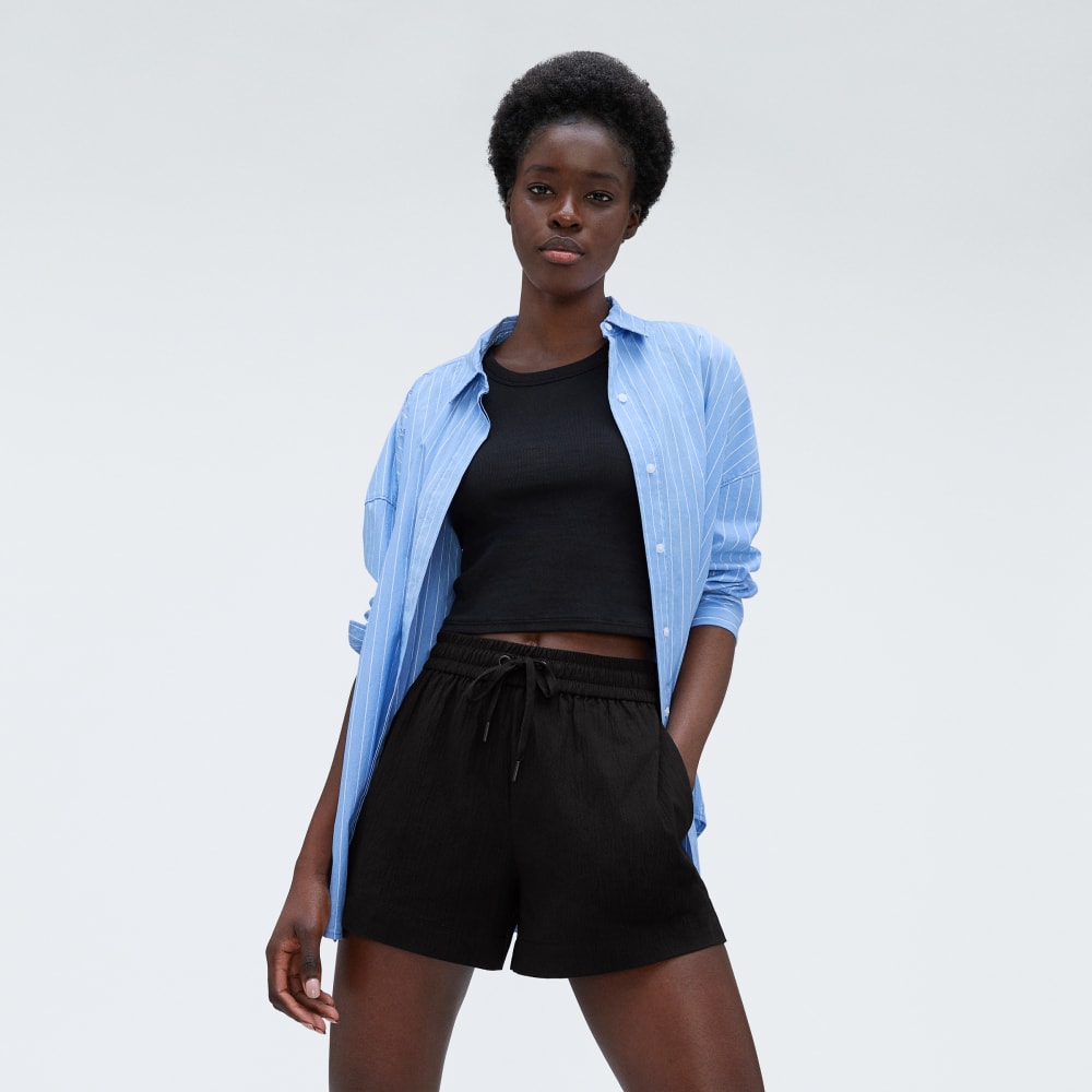 The Seersucker Boxer Short | Black