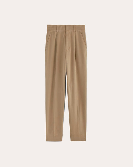 The Draper Tapered Pant in Buttersmooth | Ash Brown