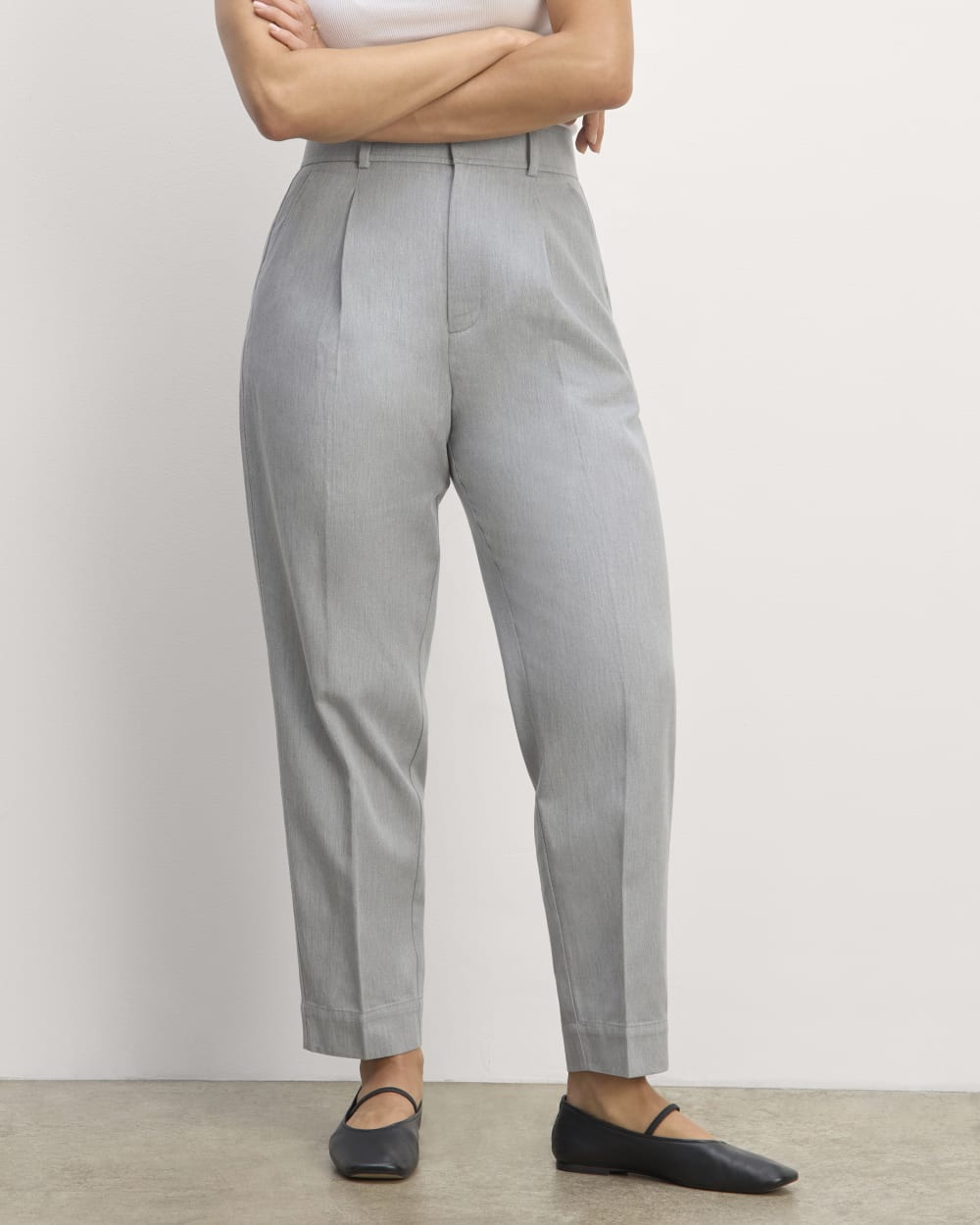 The Draper Tapered Pant in Buttersmooth | Heather Steel