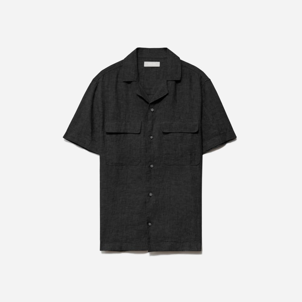 The Resort Shirt in Linen | Black