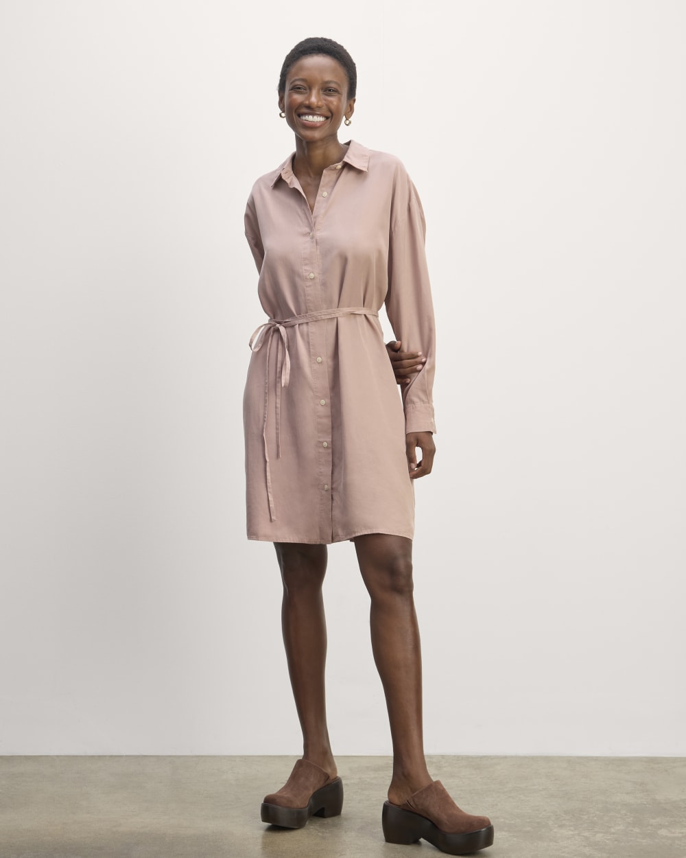 The Must-Have Shirtdress in Butterlite | Dusty Rose