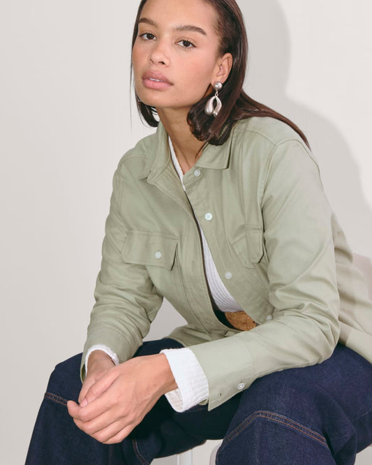 The Boyfriend Shirt in Flannel | Seagrass