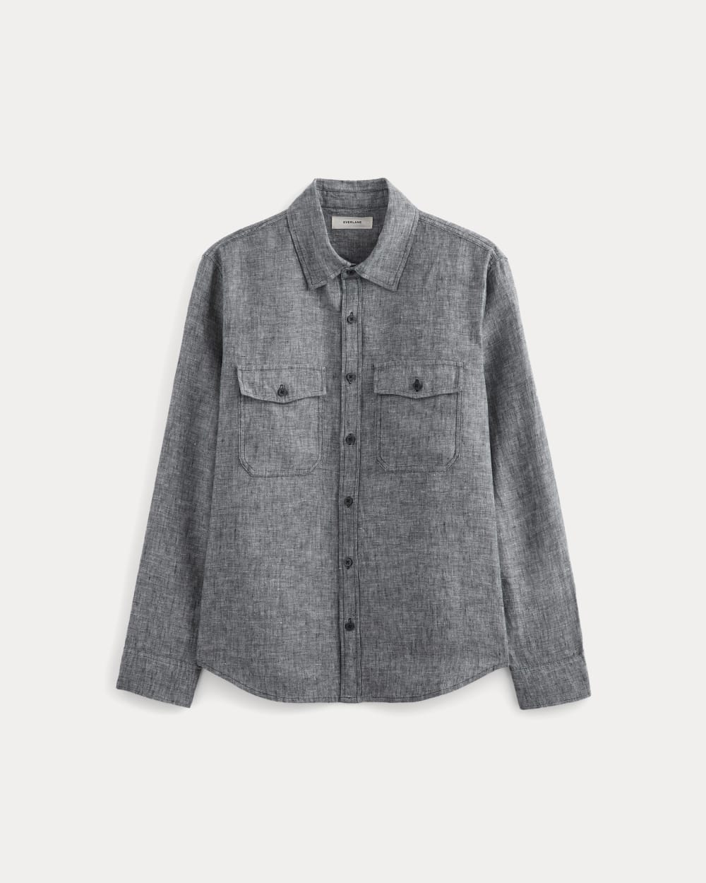 The Linen Utility Shirt | Navy Chambray