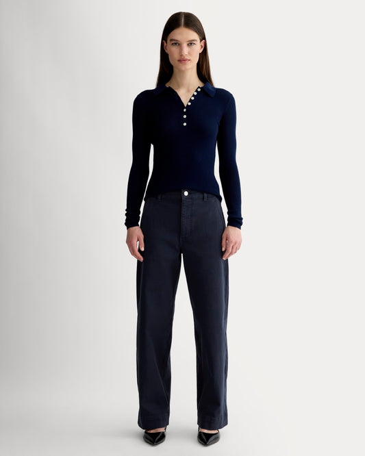 The Utility Wide-Leg Pant | Navy
