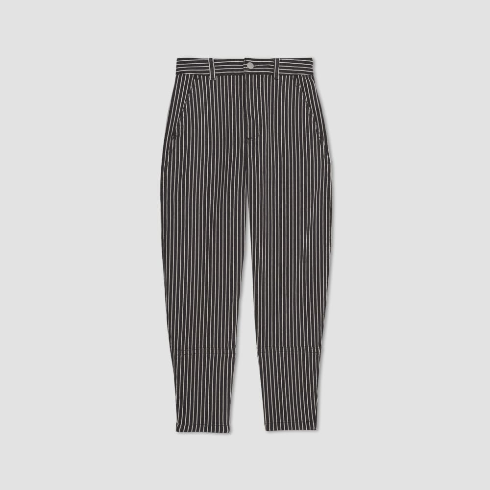 The Utility Barrel Pant | Black / Bone | Regular