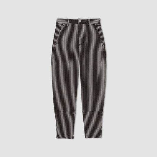 The Utility Barrel Pant | Black / Bone | Regular