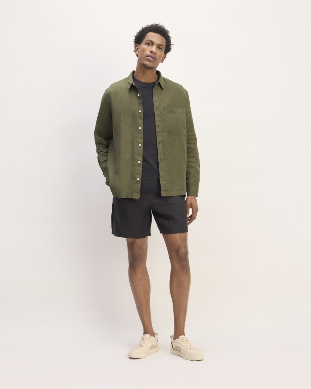 The Linen Straight Hem Shirt | Kalamata