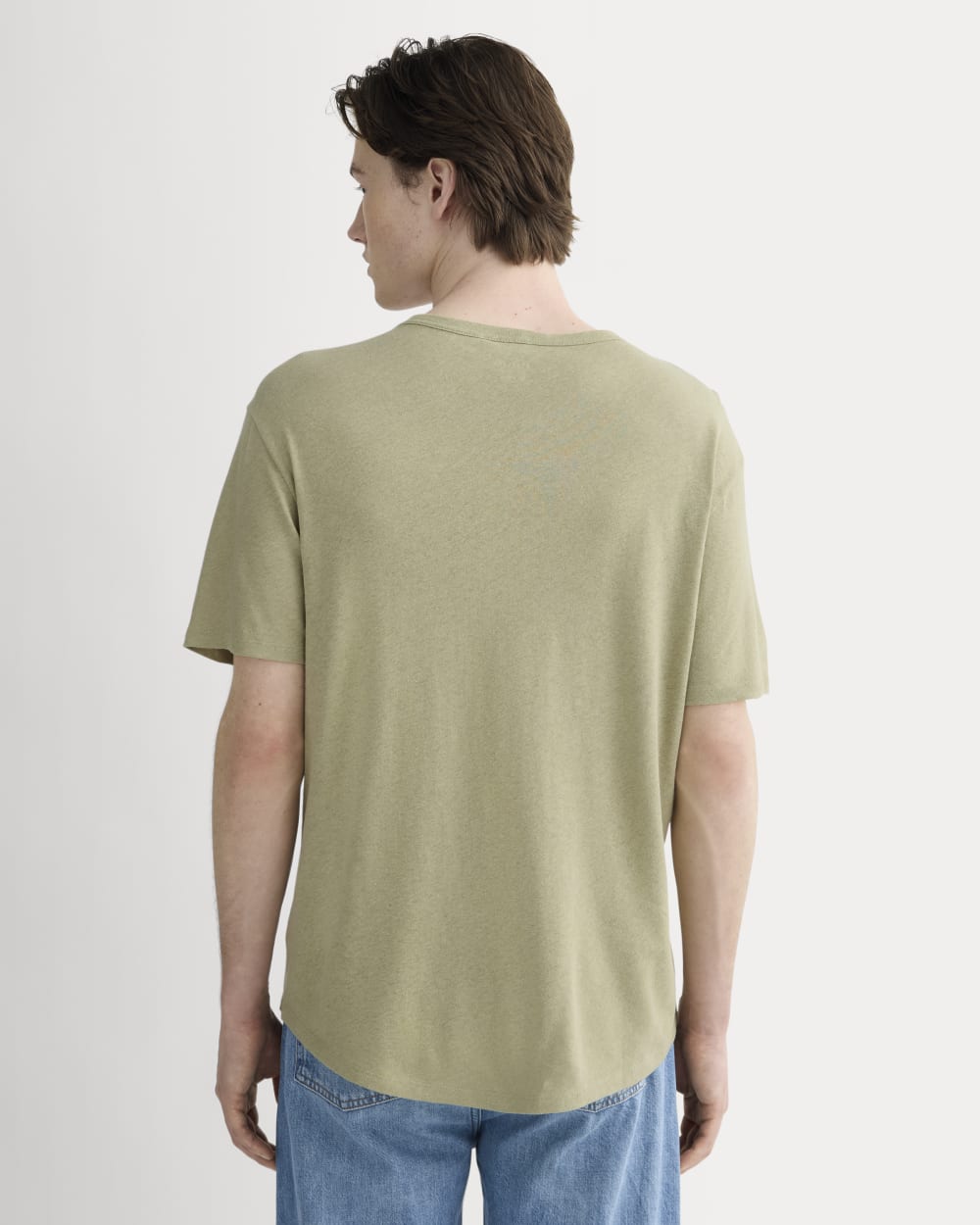 The Cotton Linen Tee | Eucalyptus