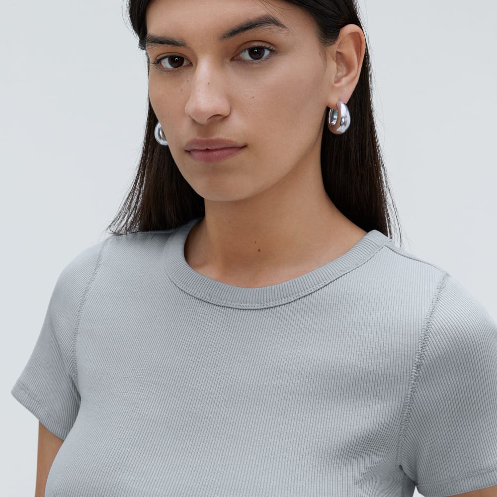 The ’90s Rib Tee | Sky