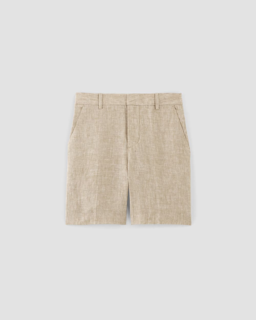 The 7 Linen Trouser Short | Cornstalk Chambray