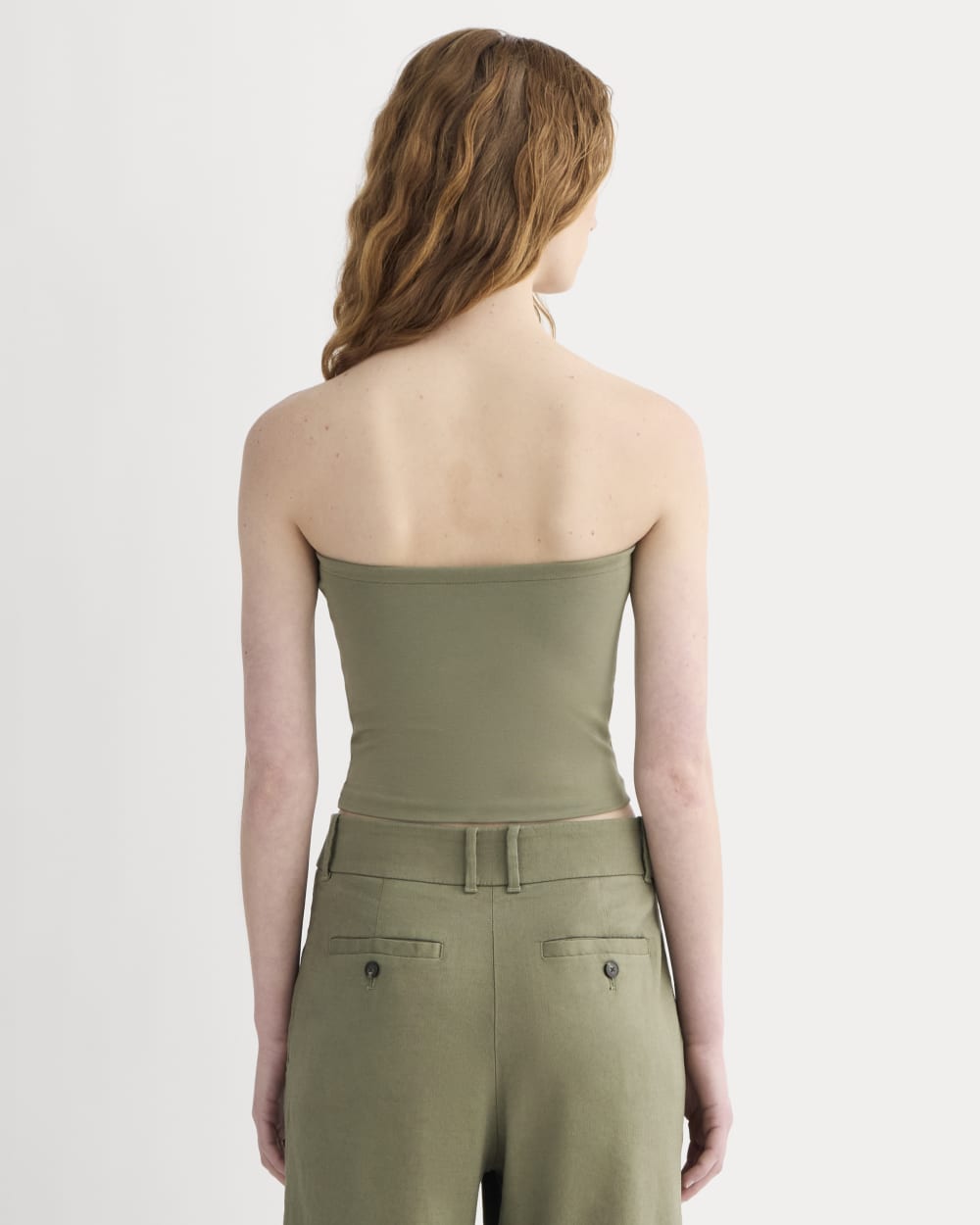 The Form Tube Top | Lichen Green