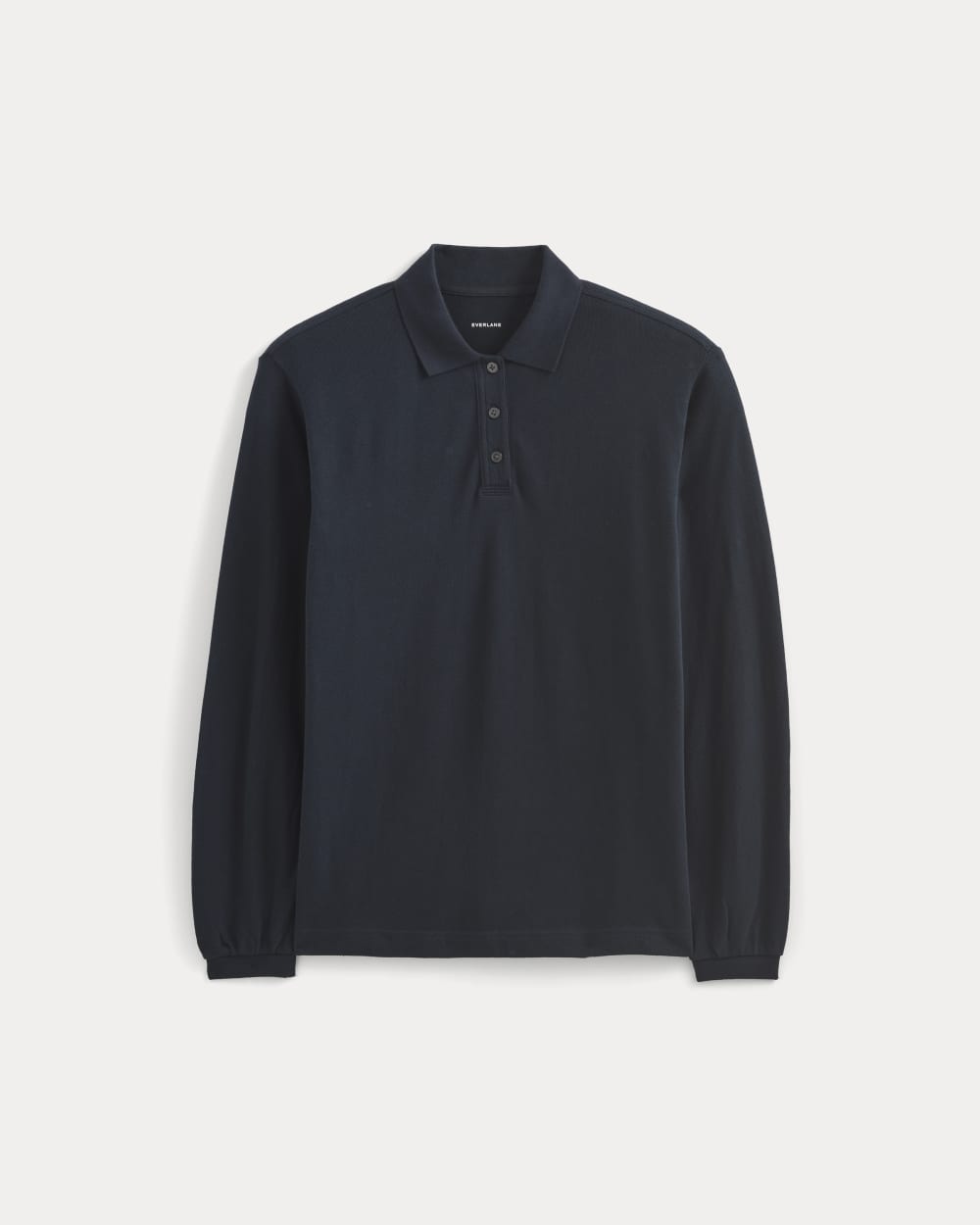Oversized Pique Polo | Deep Navy