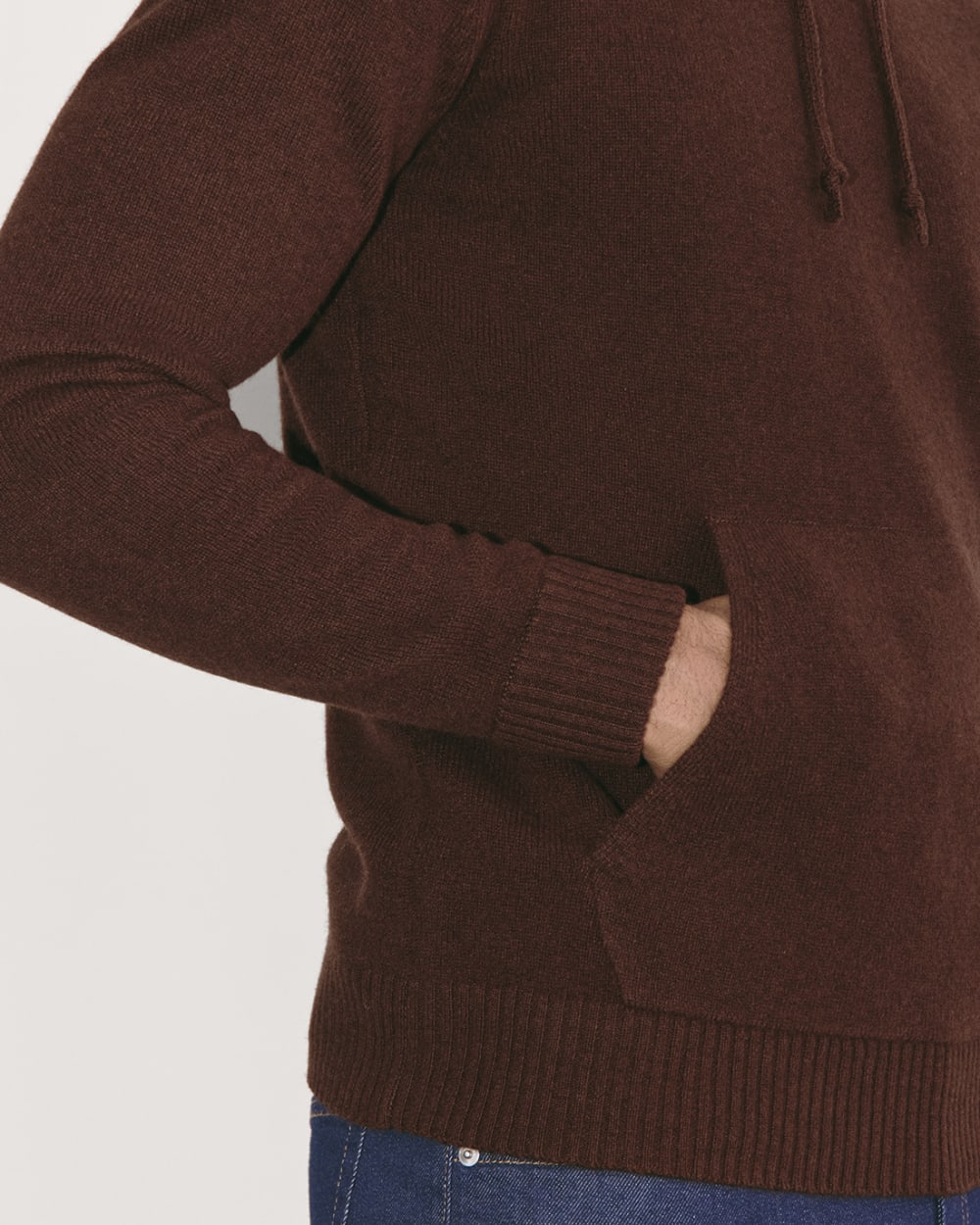 The Felted Merino Hoodie | Heather Mahogany
