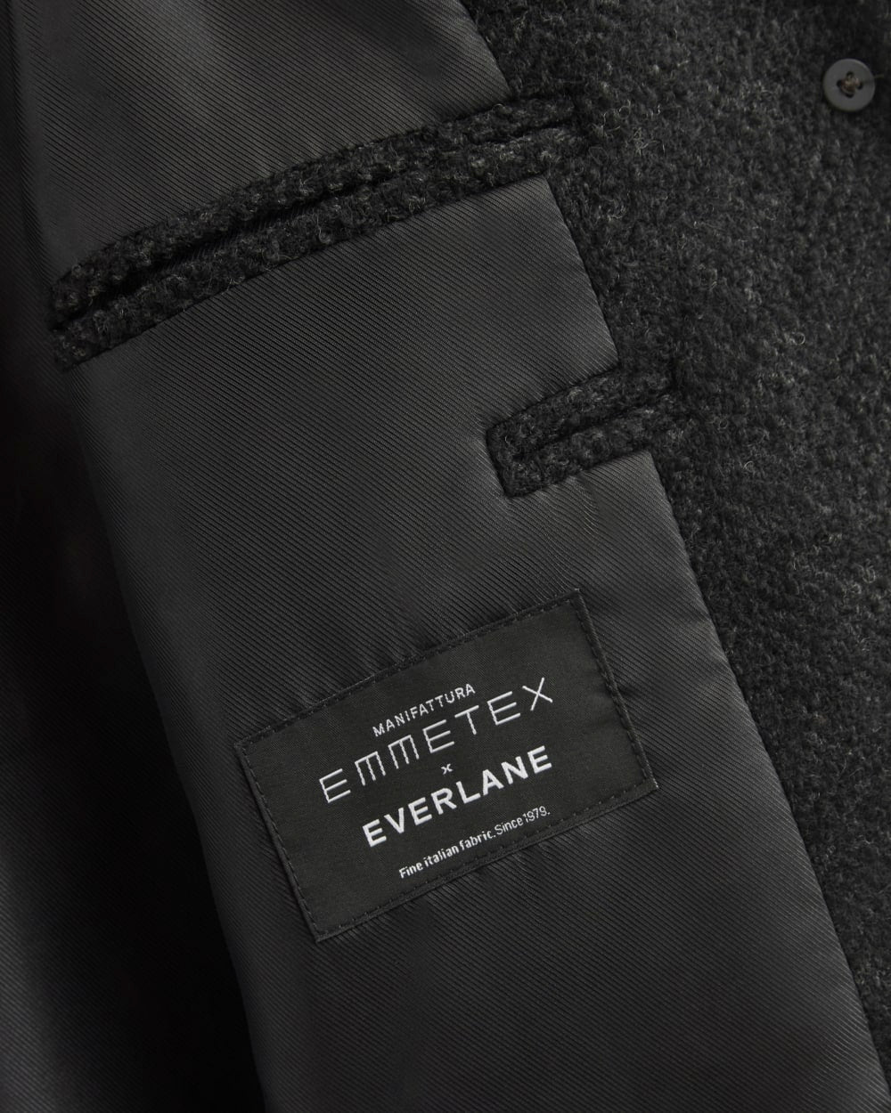 Italian Car Coat | Carbone/Black