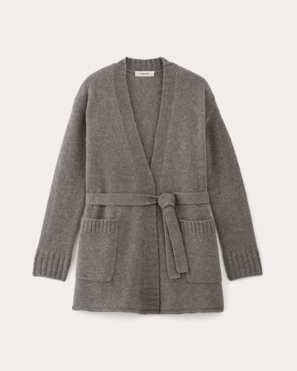 The Robe Cardigan in Alpaca | Taupe Melange