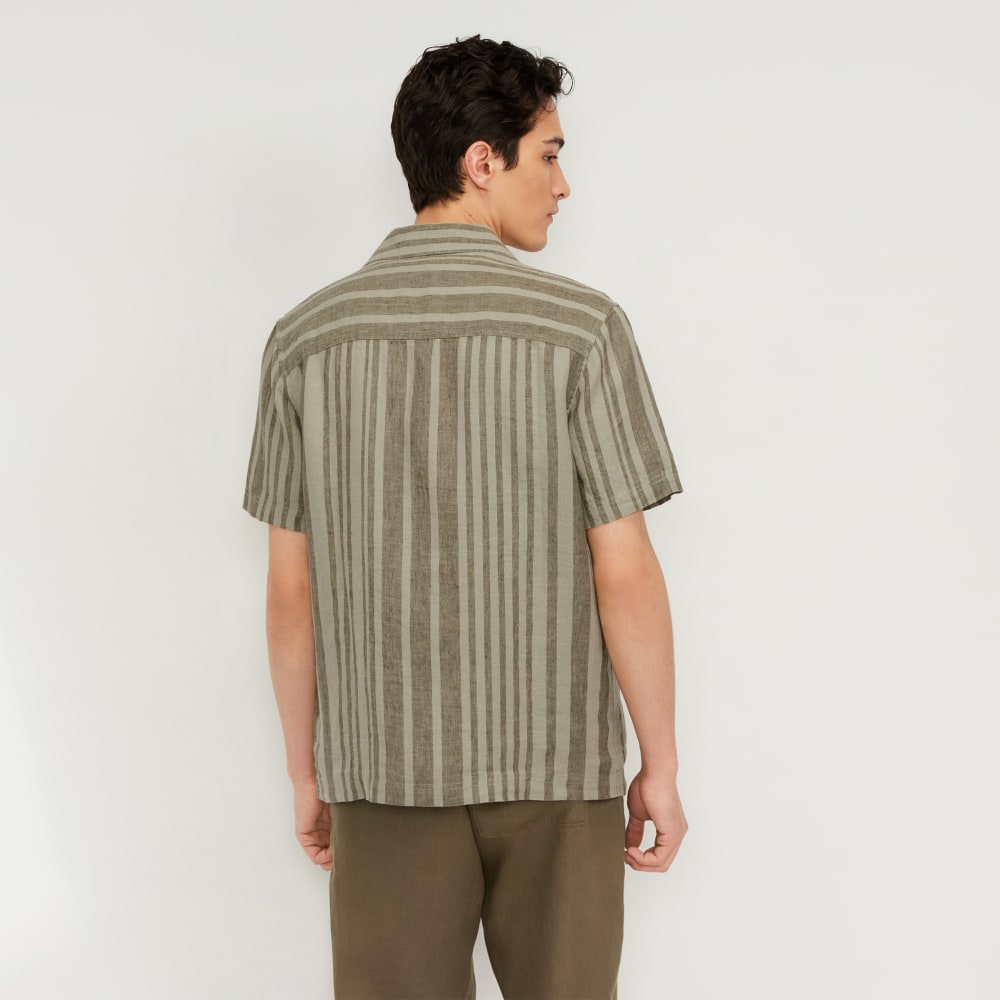 The Resort Shirt in Linen | Seagrass / Kalamata