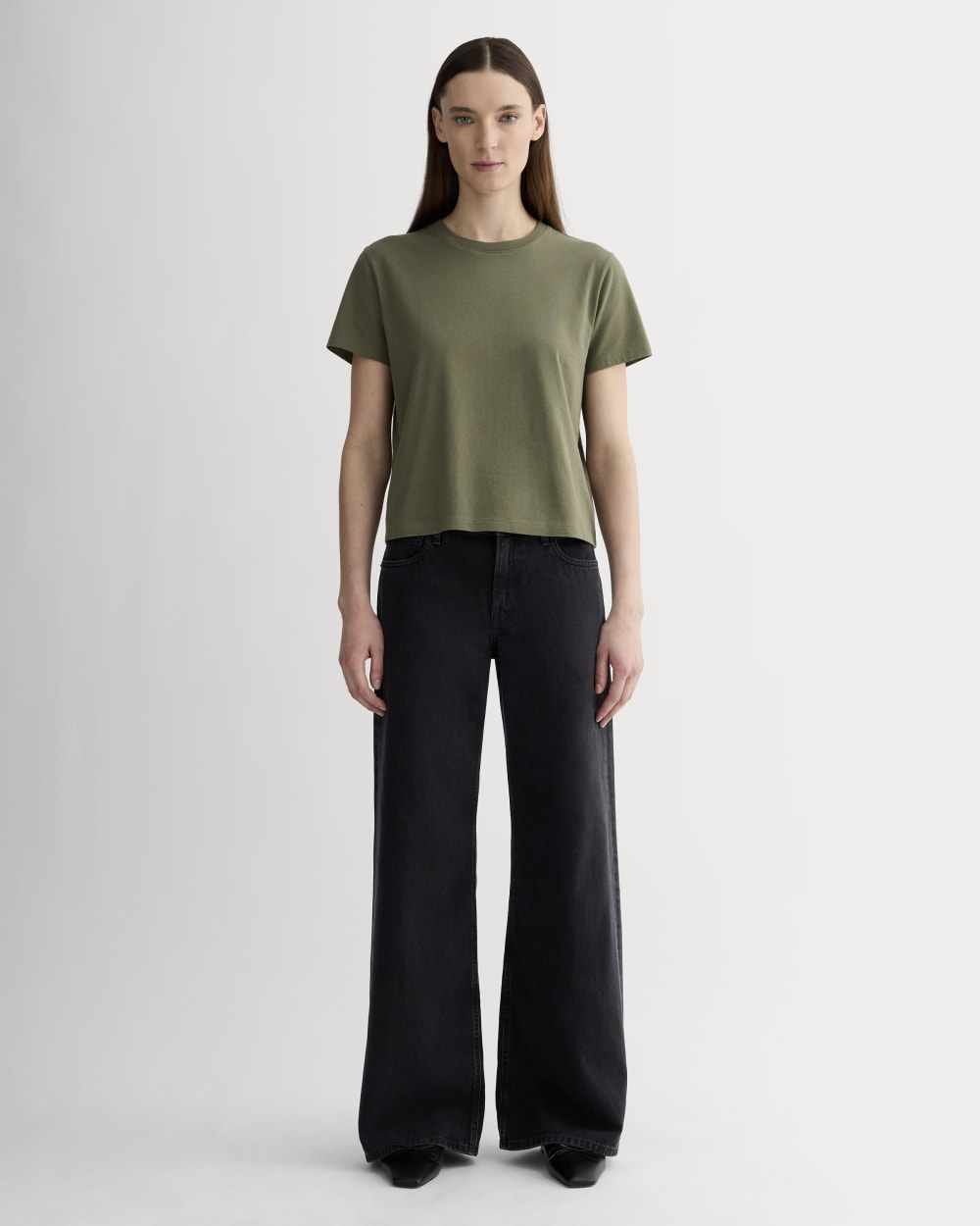 The Box-Cut Tee in Essential Cotton | Kalamata | No Pocket