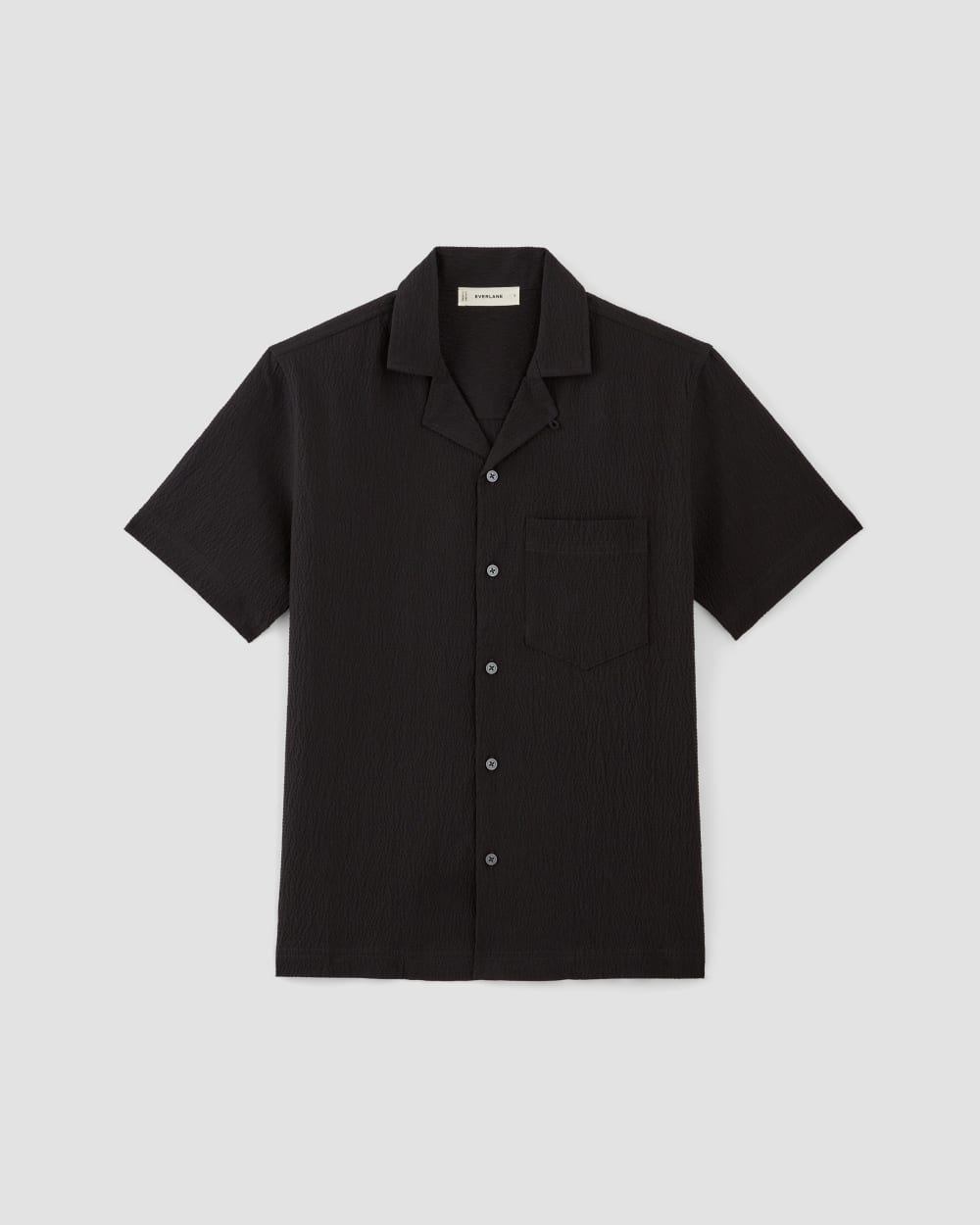 The Seersucker Short-Sleeve Shirt | Black