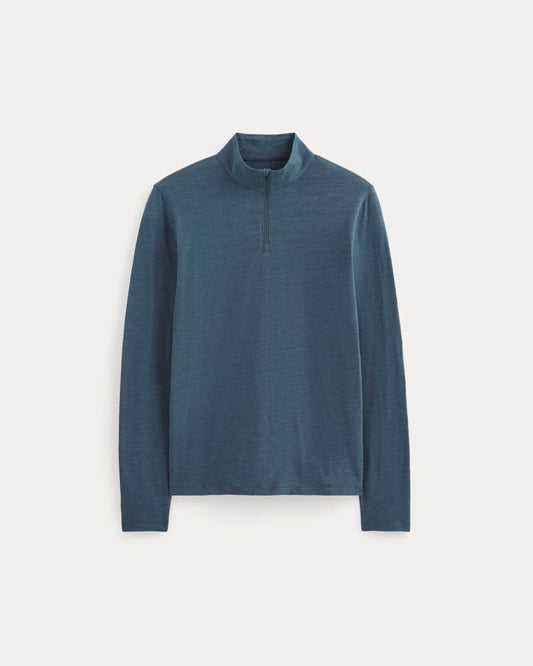 The Rec Quarter-Zip | Heathered Navy