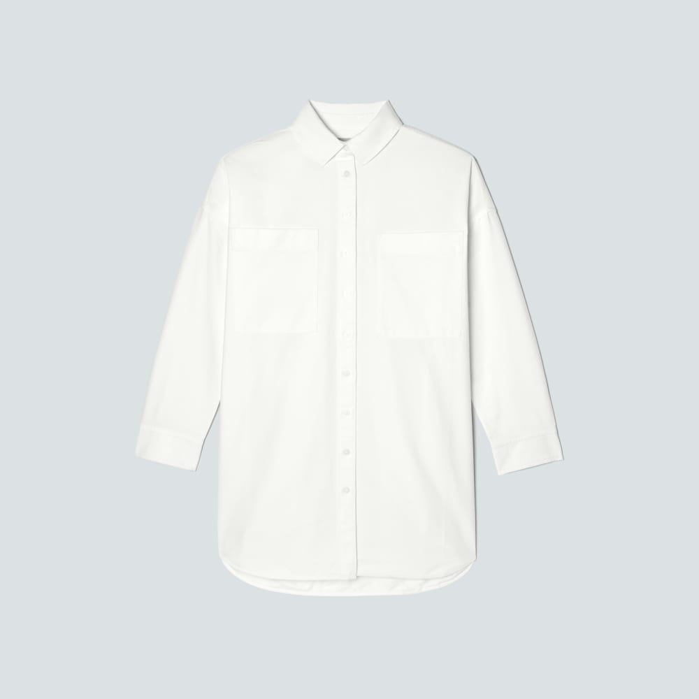The Way Long Oxford Shirt | White