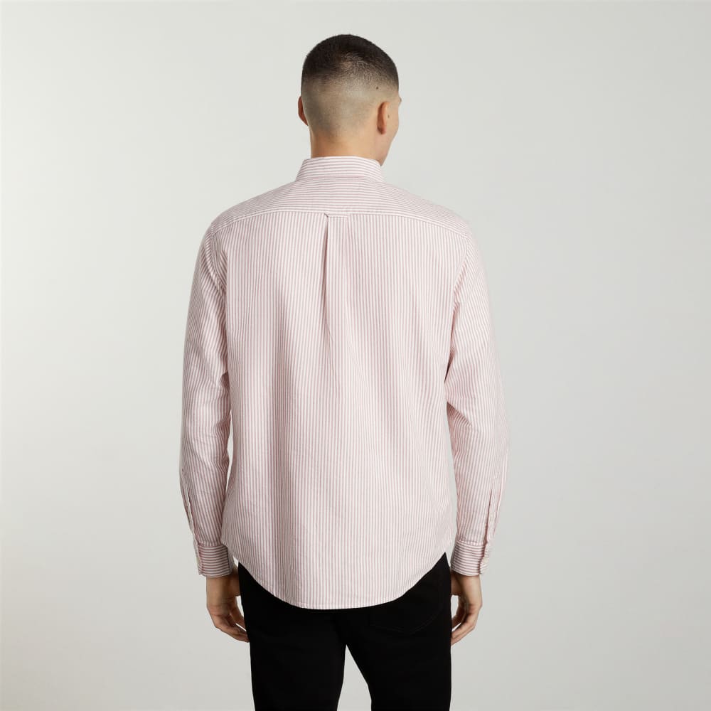 The Standard Fit Japanese Oxford Shirt | Uniform | Red / White | Standard