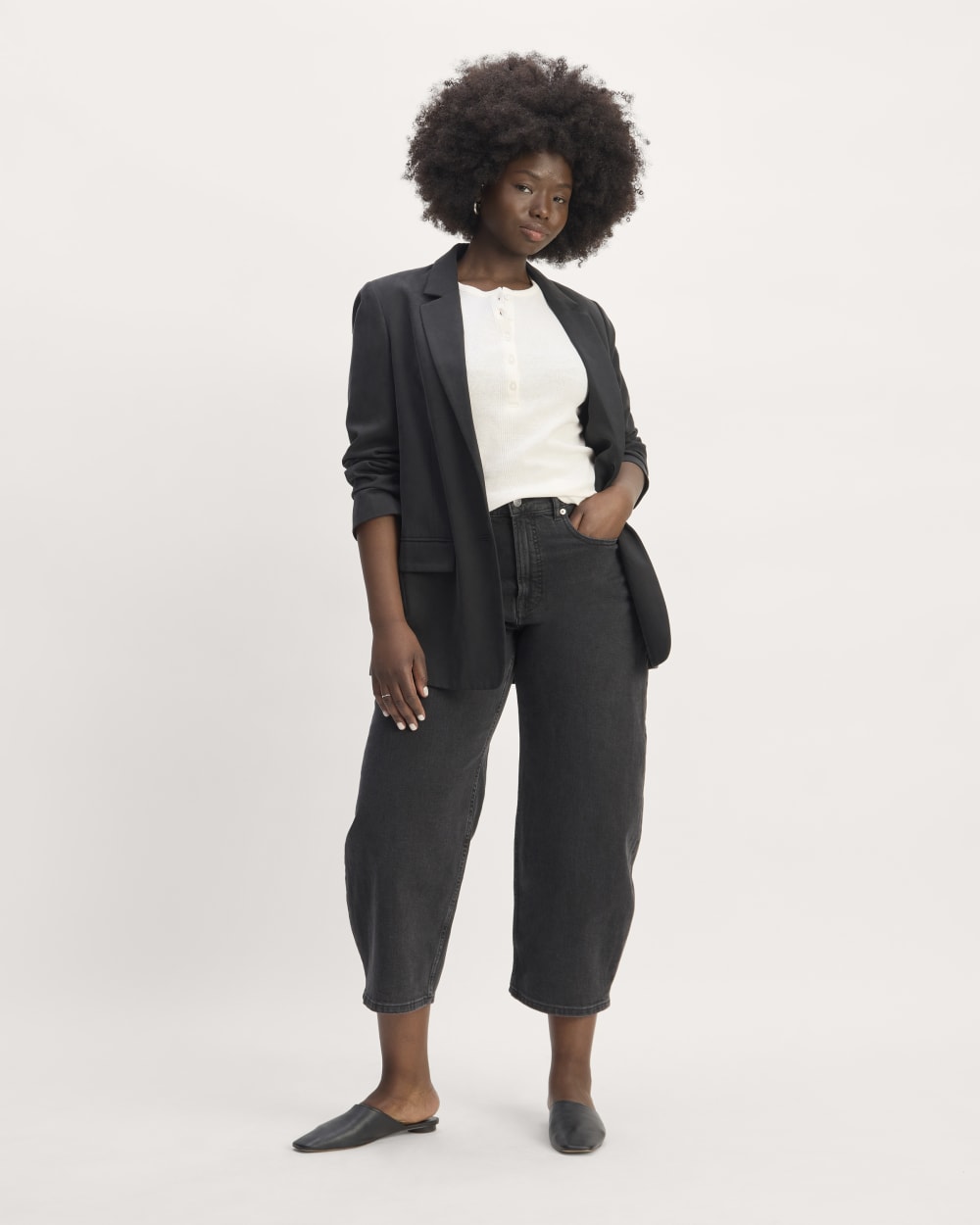 The Vintage Rib Henley | Bone