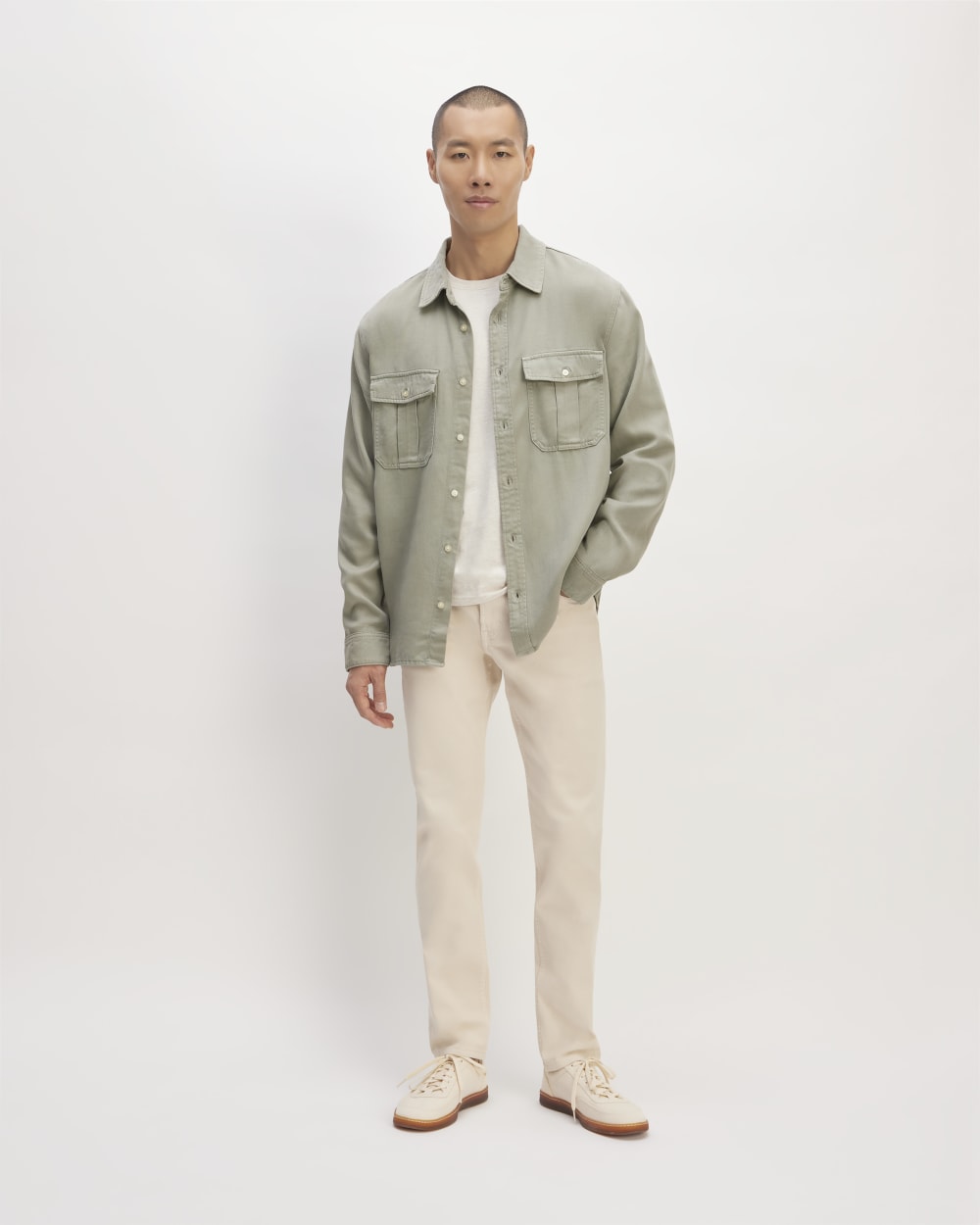 The Utility Shirt Jacket in Buttersoft | Sage Green