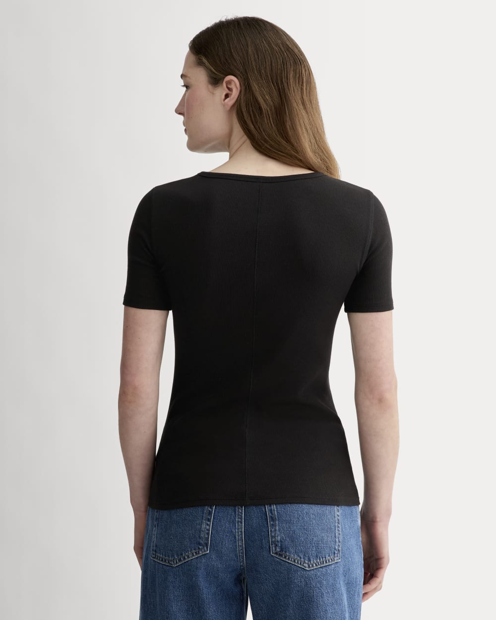 The Luxe Rib Crew | Black