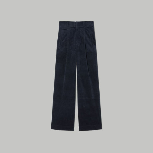 The Corduroy Way-High® Drape Pant  | Deep Navy