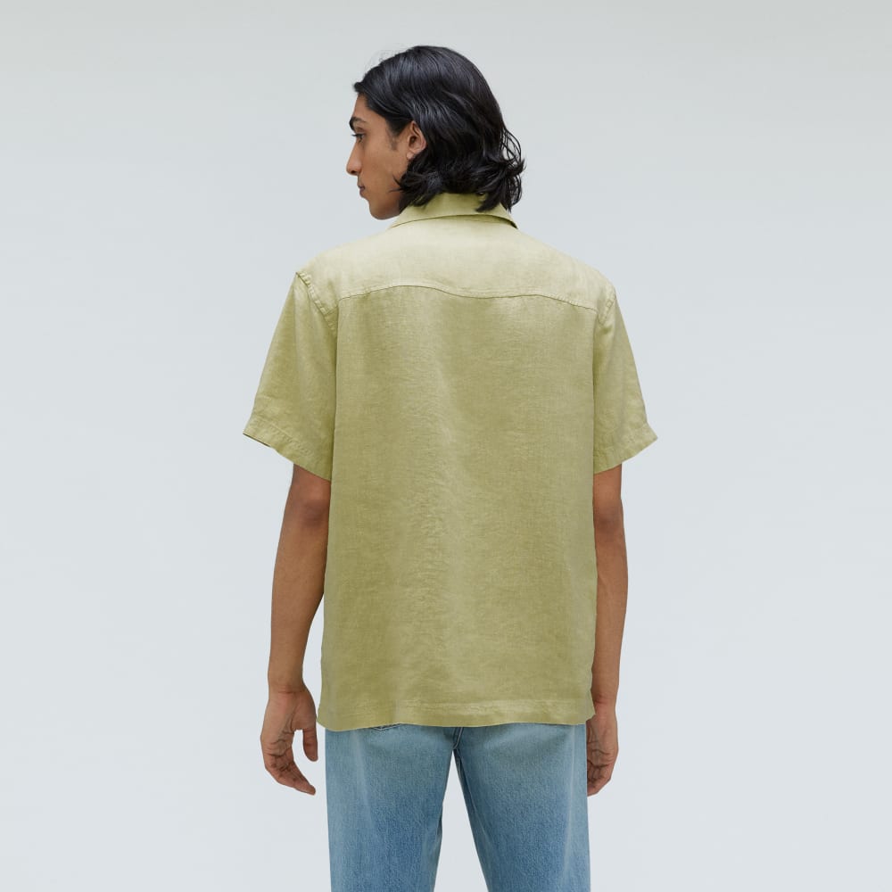 The Resort Shirt in Linen | Leek