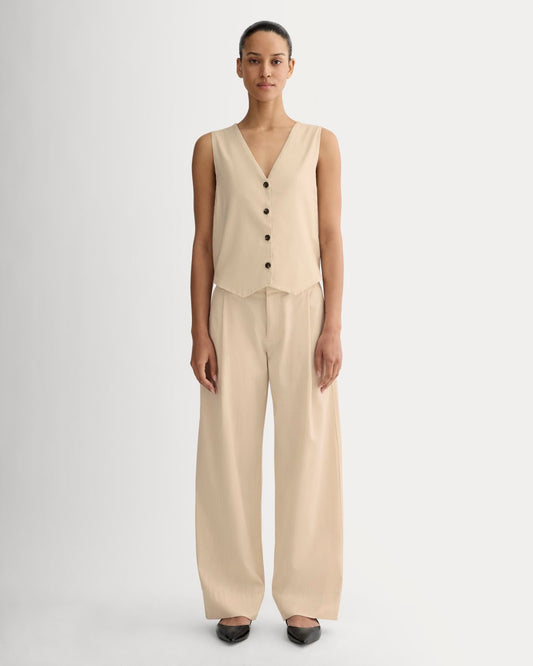 The Low-Rise Chino | Heathered Oat