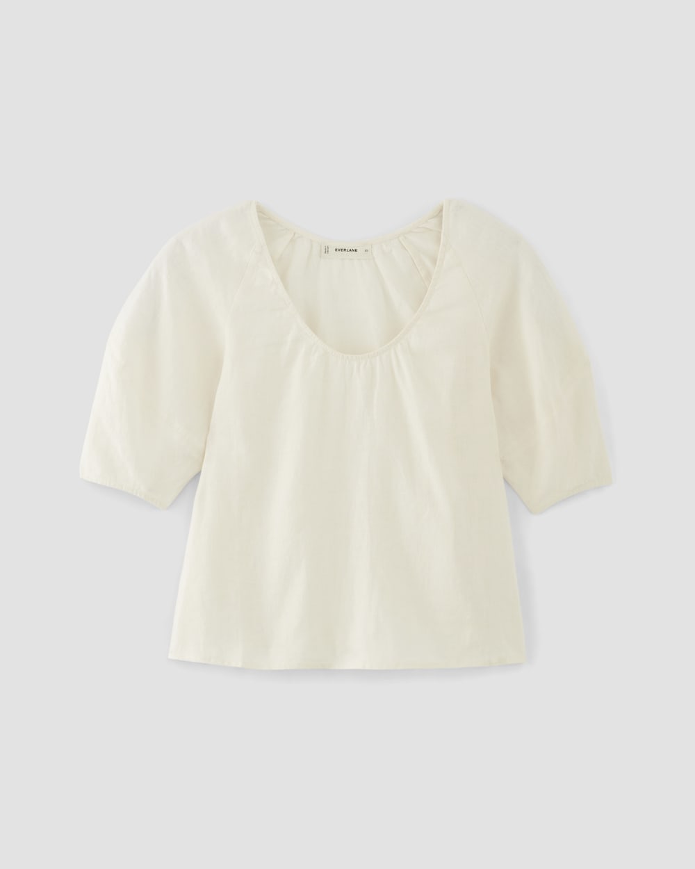 The Scoop Top in Linen | Bone