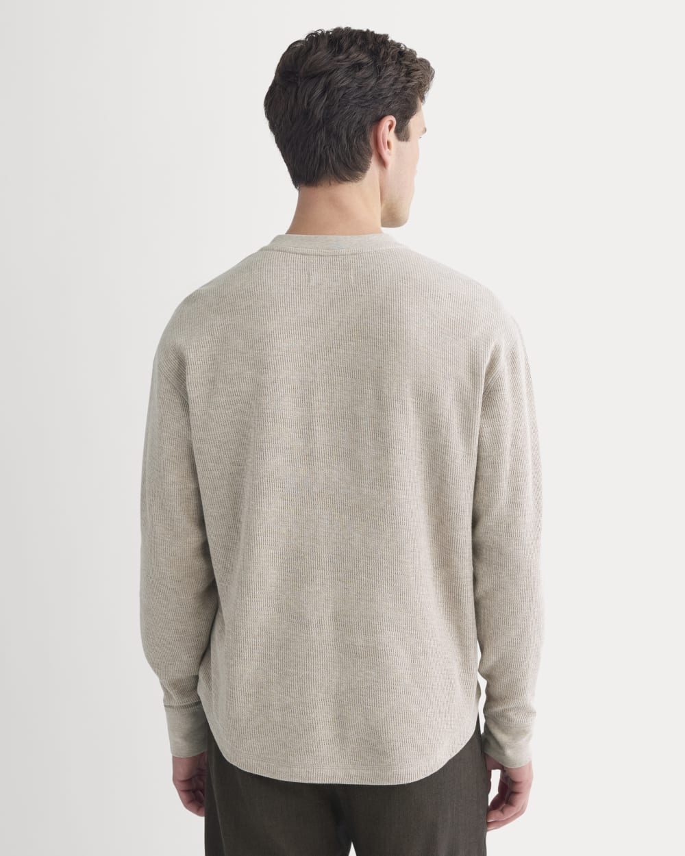 Thermal Henley in Cozy Waffle | Heathered Oatmeal