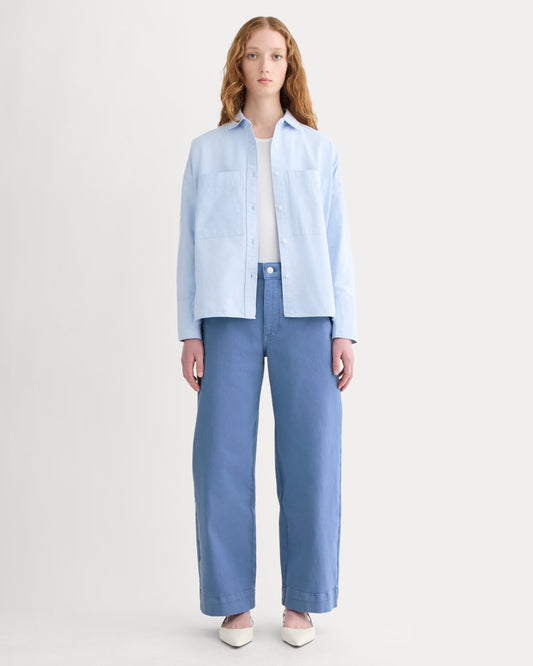 The Utility Wide-Leg Pant | Cornflower Blue