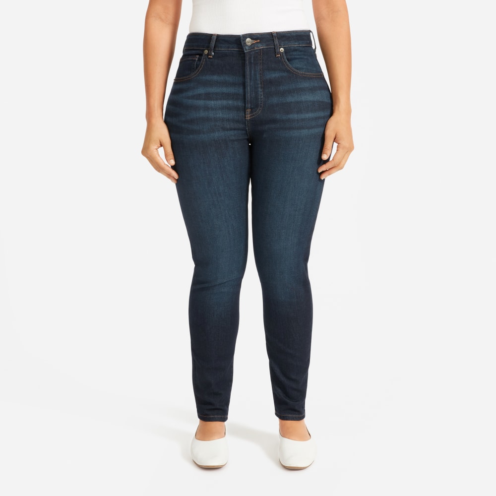 The Curvy Authentic Stretch High-Rise Skinny Jean | Dark Blue Wash | 26.5 Inseam