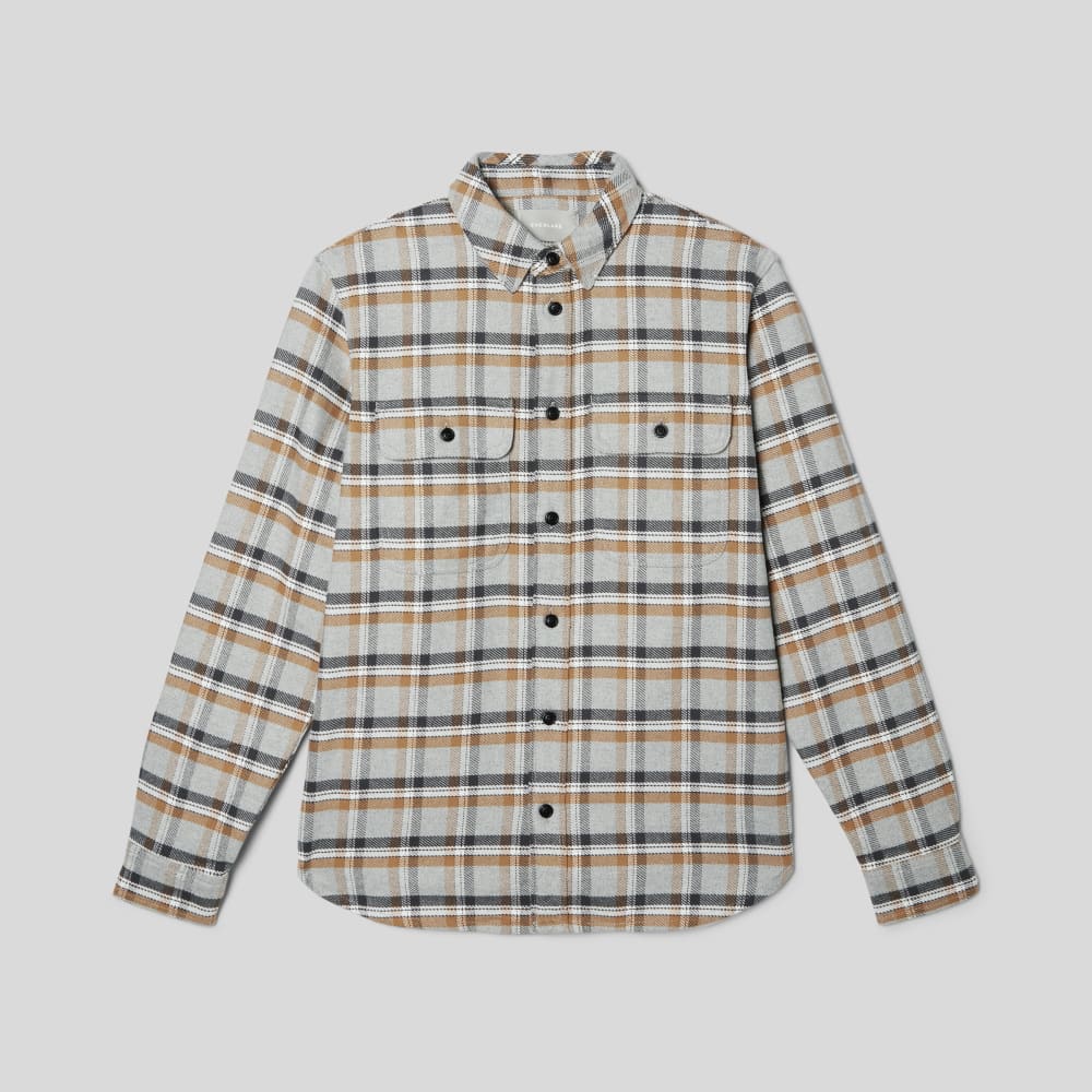 The Heavyweight Overshirt | Uniform | Tobacco Brown / Heather Grey Plaid