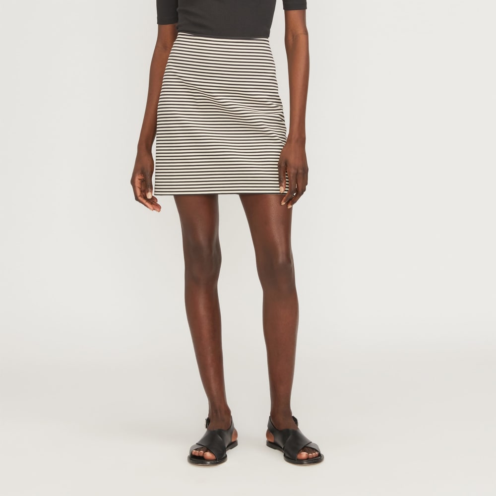 The Dream Mini Skirt | Parchment / Black