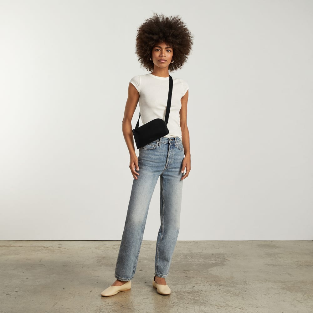 The Cactus Leather Sling Bag | Black