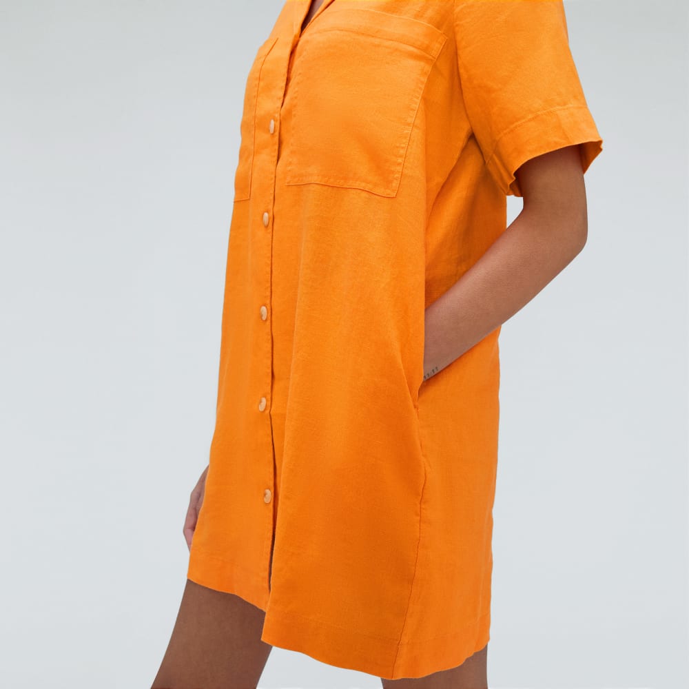 The Linen Workwear Dress | Turmeric