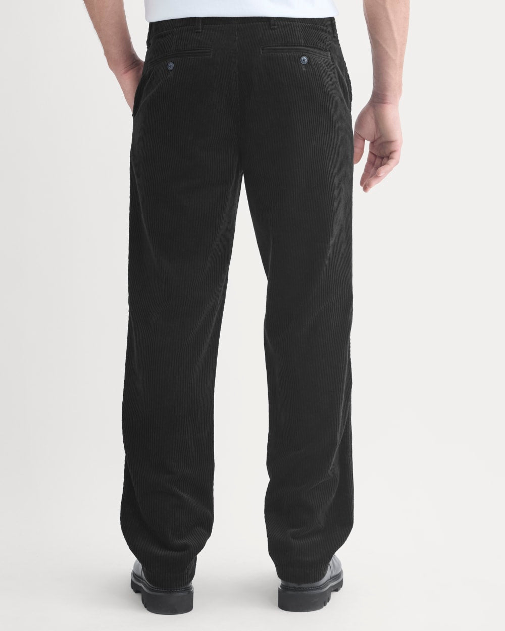 Wide Wale Corduroy Trouser | Black