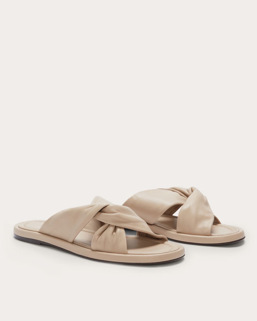 The Day Twist Sandal | Warm Khaki