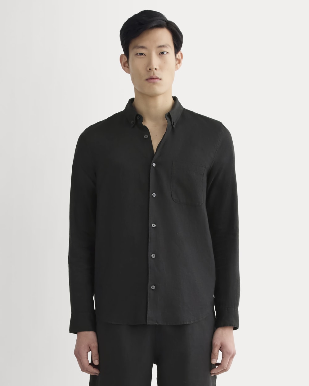 The Classic Shirt in Linen | Black